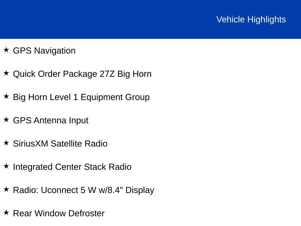 2023 RAM 1500 Big Horn