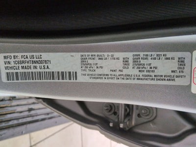 2022 RAM 1500 Limited Crew Cab 4x4 5'7" Box