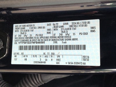 2022 Ford F-150 LARIAT