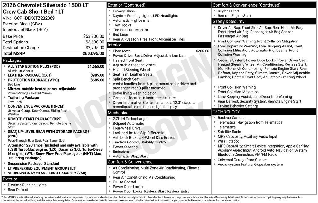 2026 Chevrolet Silverado 1500 LT