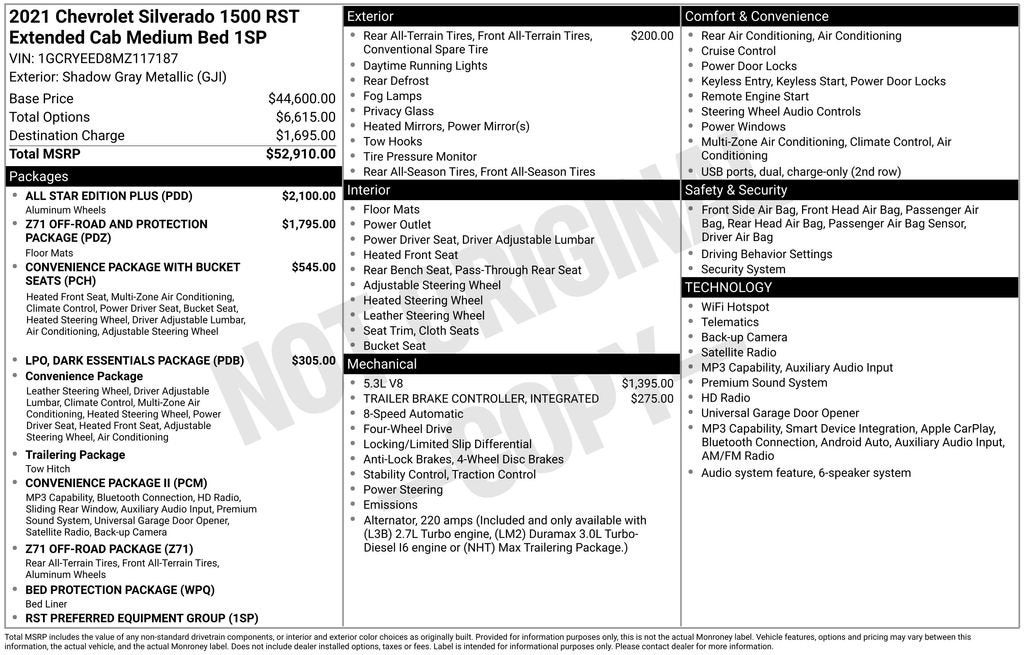 2021 Chevrolet Silverado 1500 RST