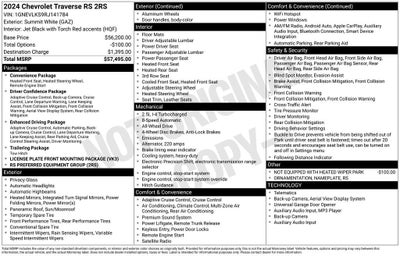 2024 Chevrolet Traverse RS