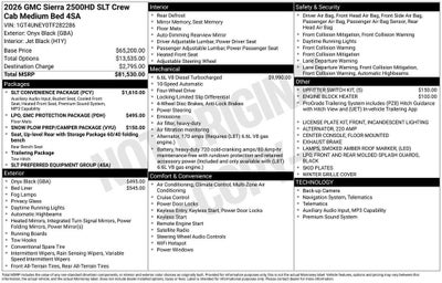 2026 GMC Sierra 2500 HD SLT