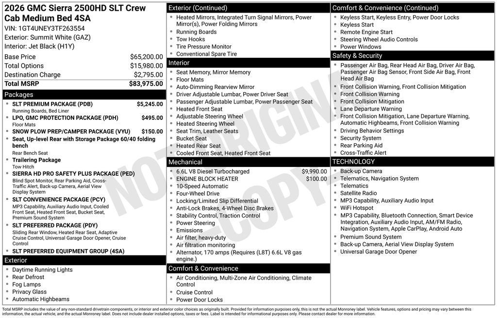 2026 GMC Sierra 2500 HD SLT