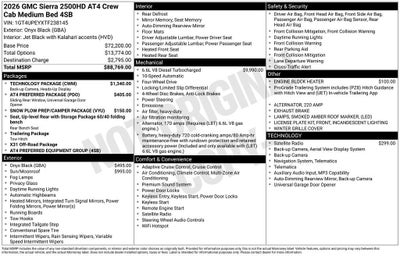 2026 GMC Sierra 2500 HD AT4