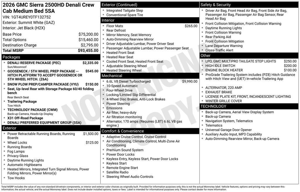 2026 GMC Sierra 2500 HD Denali
