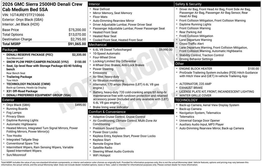 2026 GMC Sierra 2500 HD Denali