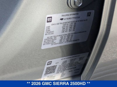 2026 GMC Sierra 2500 HD Denali