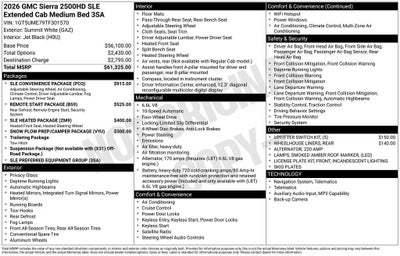 2026 GMC Sierra 2500 HD SLE