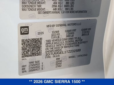 2026 GMC Sierra 1500 Denali