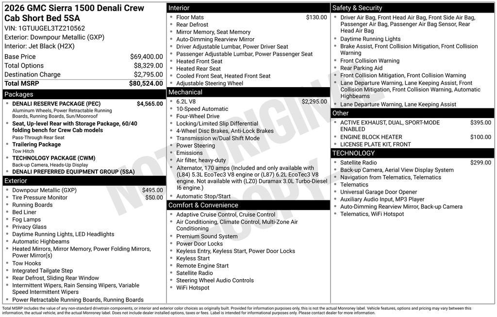2026 GMC Sierra 1500 Denali