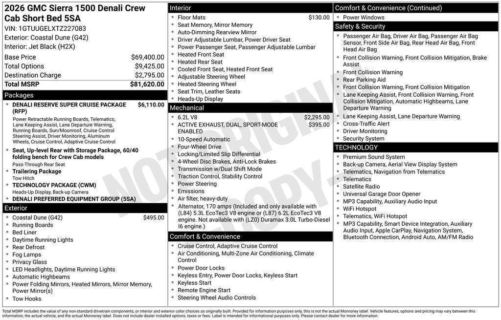 2026 GMC Sierra 1500 Denali
