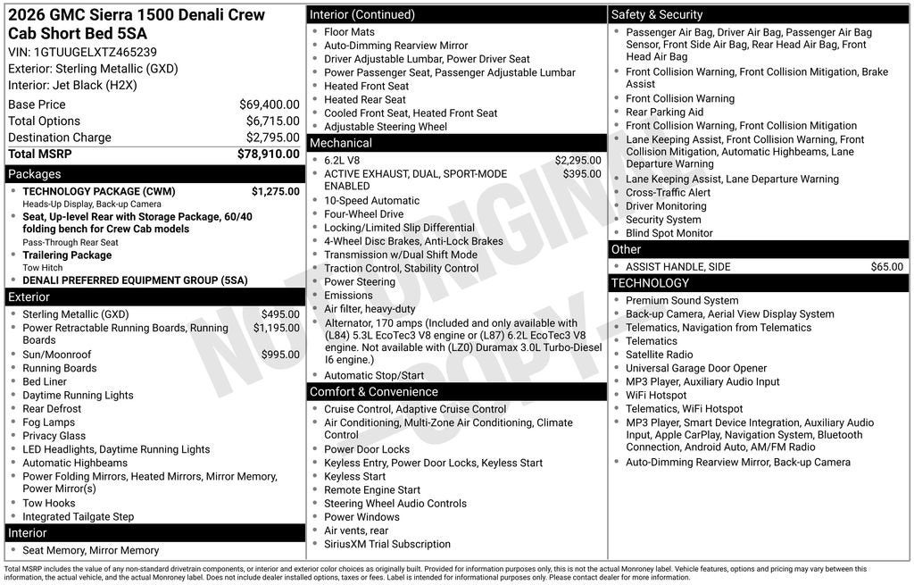 2026 GMC Sierra 1500 Denali
