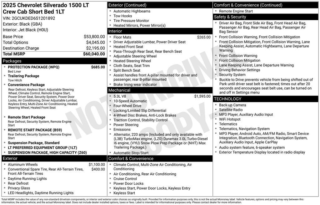 2025 Chevrolet Silverado 1500 LT