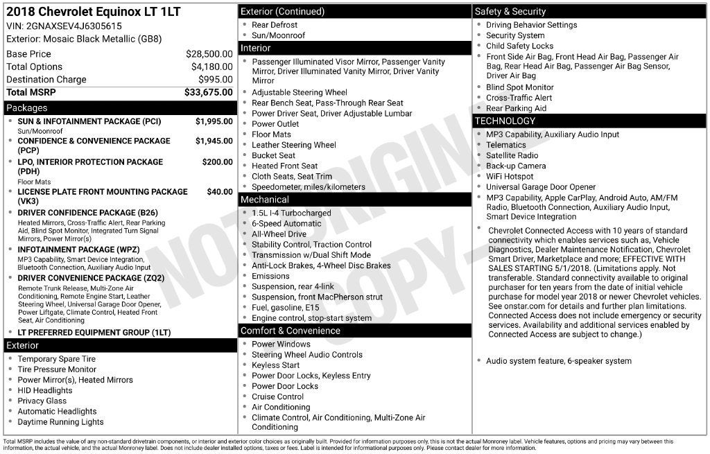 2018 Chevrolet Equinox LT