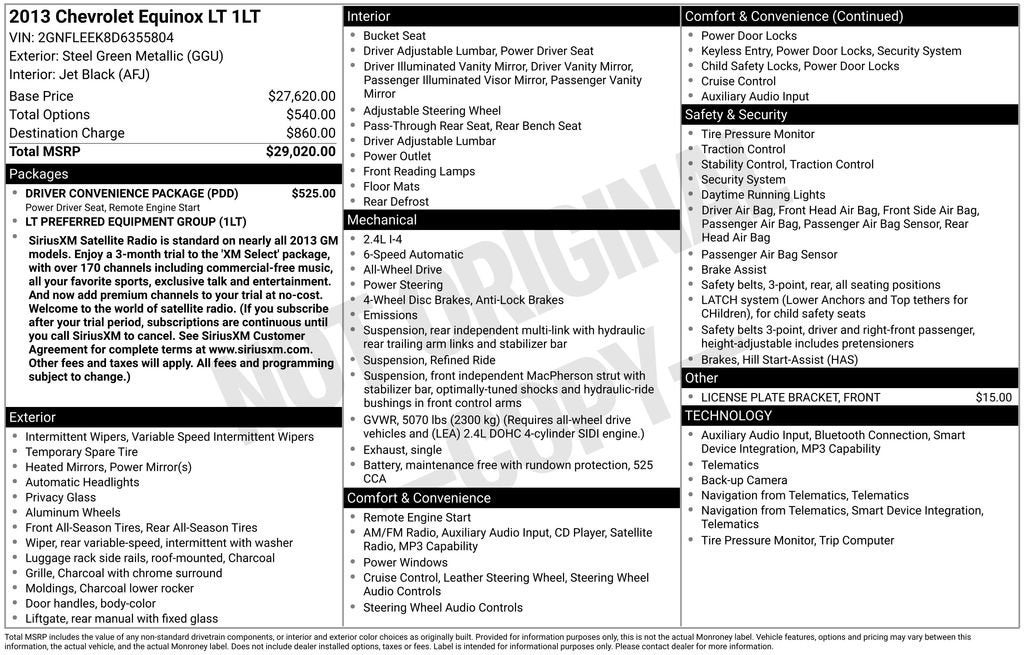 2013 Chevrolet Equinox LT