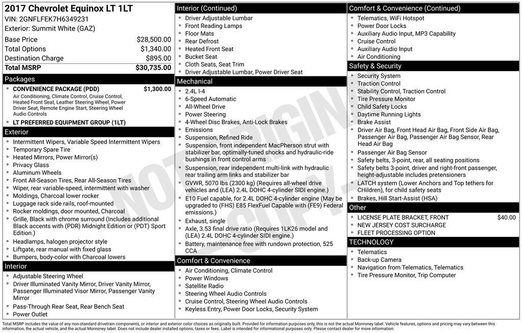 2017 Chevrolet Equinox LT