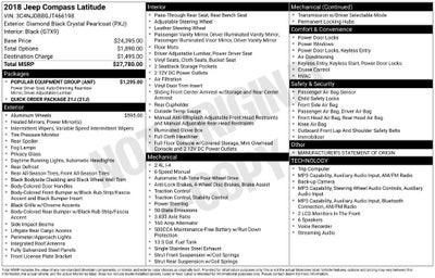 2018 Jeep Compass Latitude 4x4
