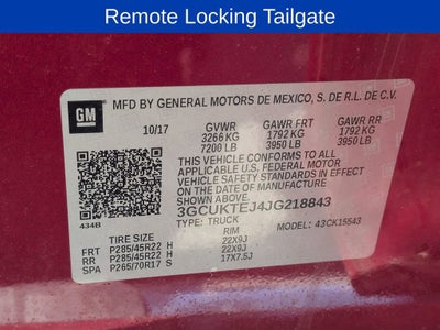 2018 Chevrolet Silverado 1500 High Country