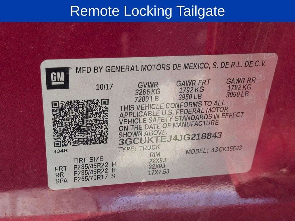 2018 Chevrolet Silverado 1500 High Country