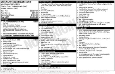 2026 GMC Terrain Elevation