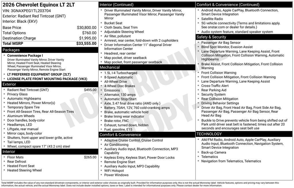 2026 Chevrolet Equinox LT