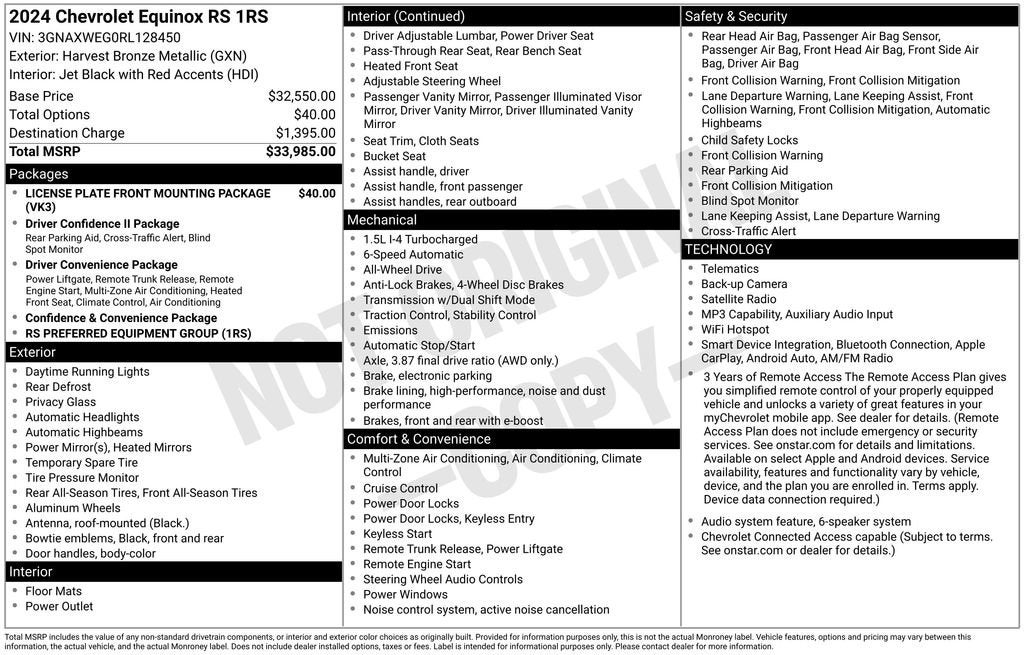 2024 Chevrolet Equinox RS