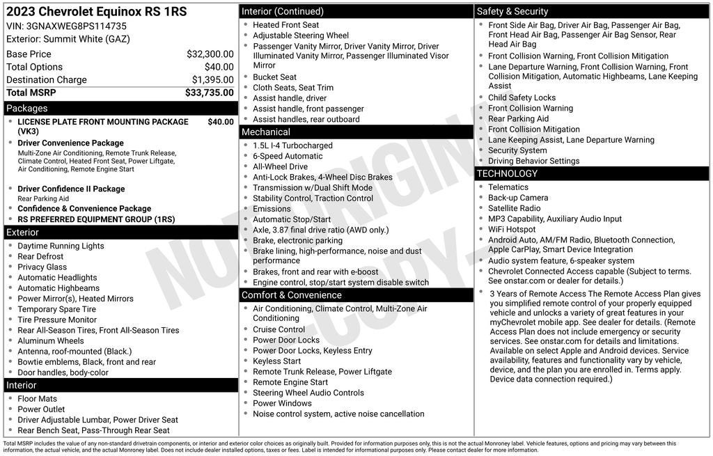 2023 Chevrolet Equinox RS