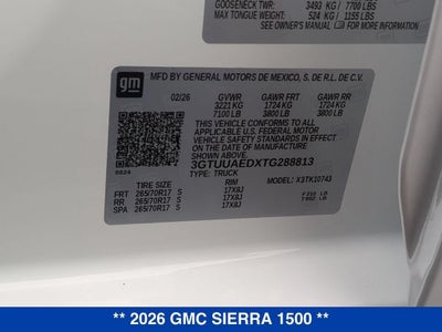 2026 GMC Sierra 1500 Pro