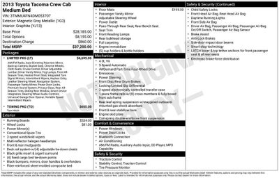 2013 Toyota Tacoma Base V6