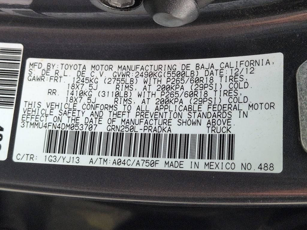 2013 Toyota Tacoma Base V6