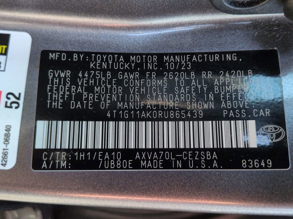 2024 Toyota Camry SE