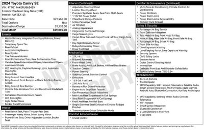 2024 Toyota Camry SE