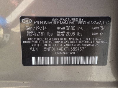 2015 Hyundai Elantra SE