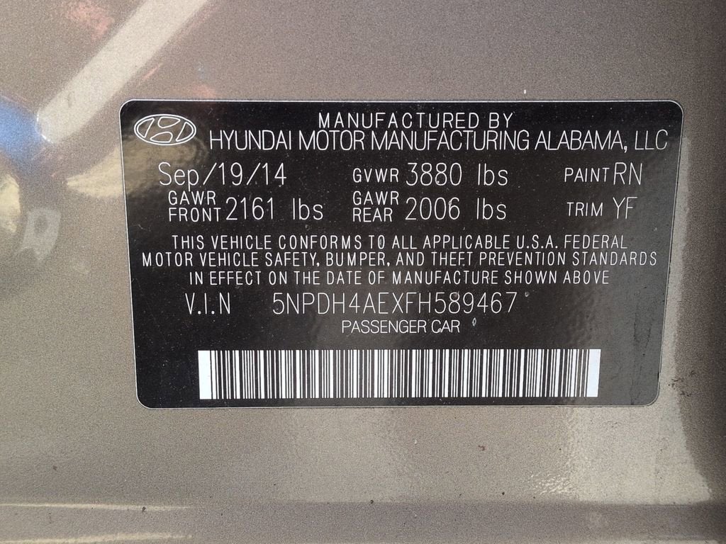 2015 Hyundai Elantra SE