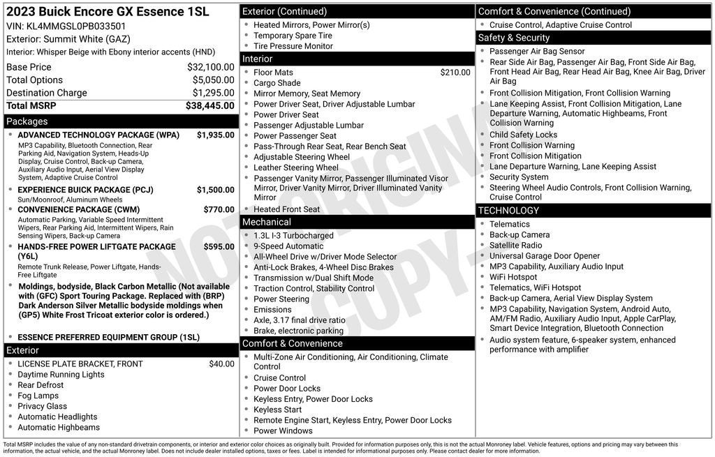 2023 Buick Encore GX Essence