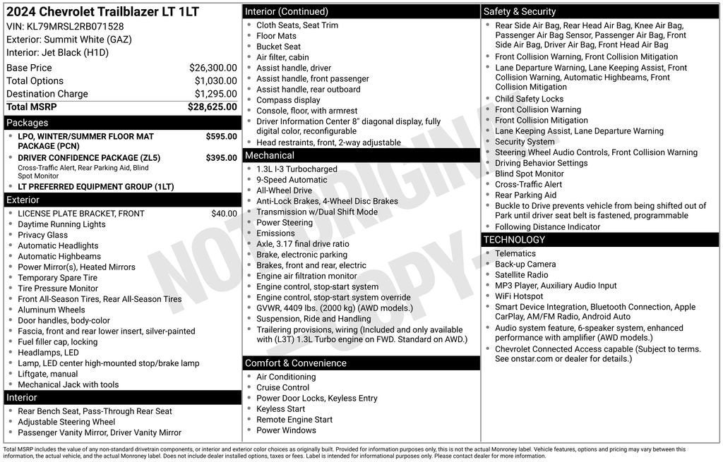 2024 Chevrolet Trailblazer LT