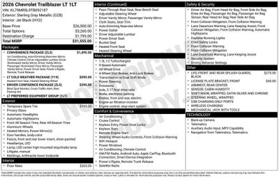 2026 Chevrolet Trailblazer LT