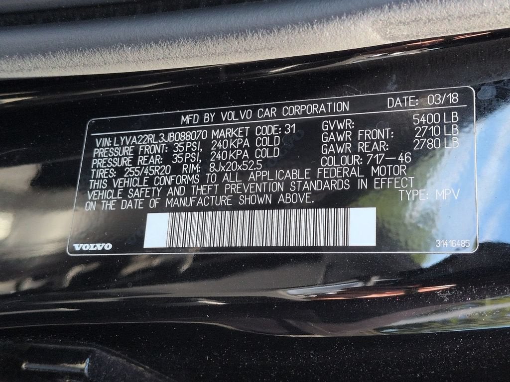 2018 Volvo XC60 T6 Inscription