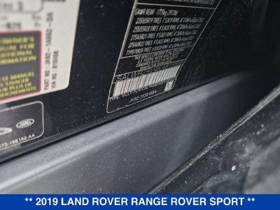 2019 Land Rover Range Rover Sport HSE