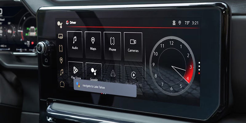 Modern GMC Sierra 1500 infotainment system